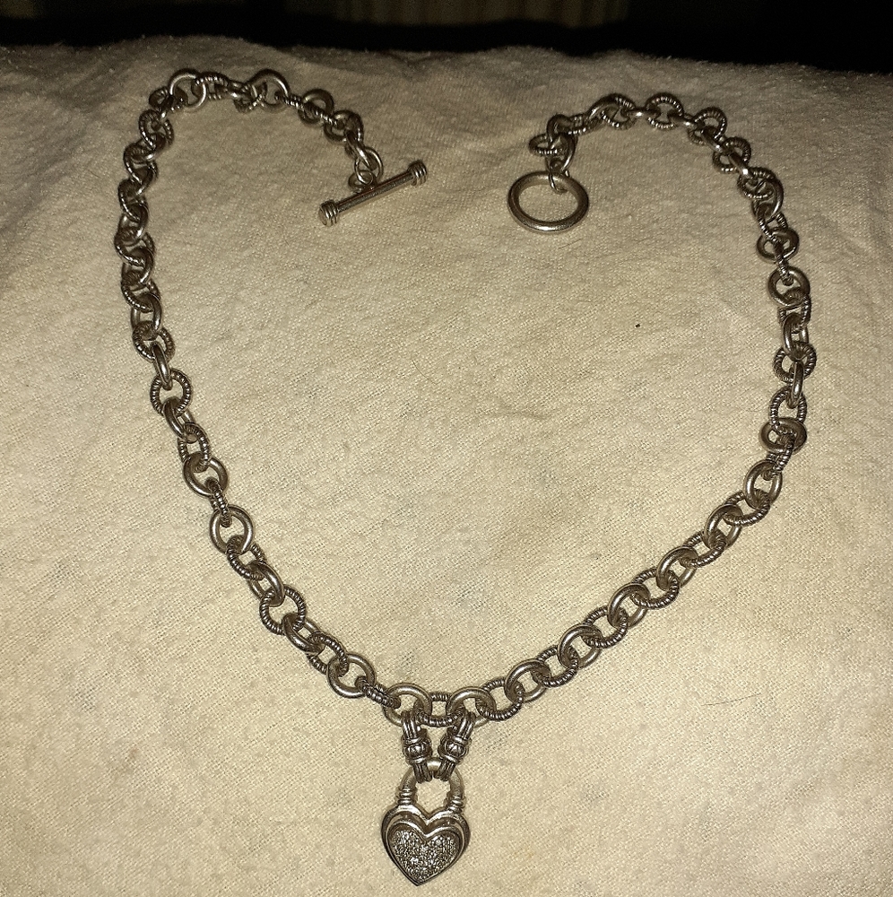 Zales diamond toggle necklace 48gr